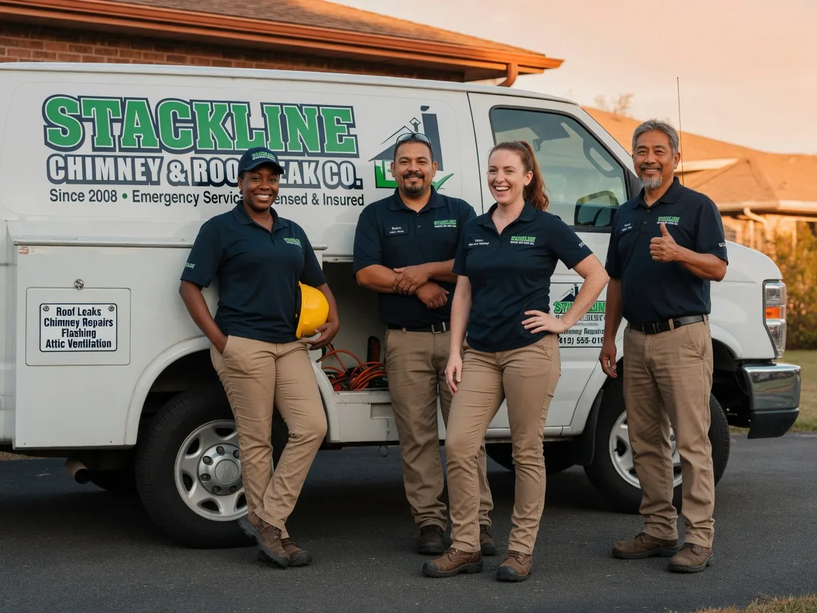 Chimney flashing repair company in South Bend, TX